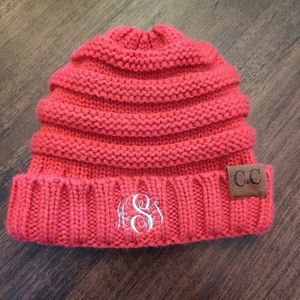 Monogrammed Girls Knit Hat